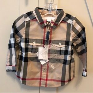 Brand new Burberry baby boy shirt (with tags)
